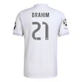 adidas Brahim Díaz Real Madrid 25/26 Home Jersey w/ Champions League Patches (White)