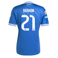 adidas Brahim Men's Real Madrid Third Jersey 25/26 w/ Champions League Patches (Blue/White)