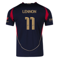 adidas Brooks Lennon Atlanta United Authentic Home Jersey w/ MLS Patches 25/26 (Red/Black)