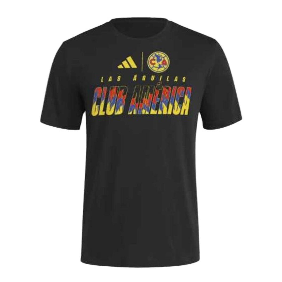 adidas Club América 25/26 Lettering T-Shirt (Black) | SoccerWearhouse