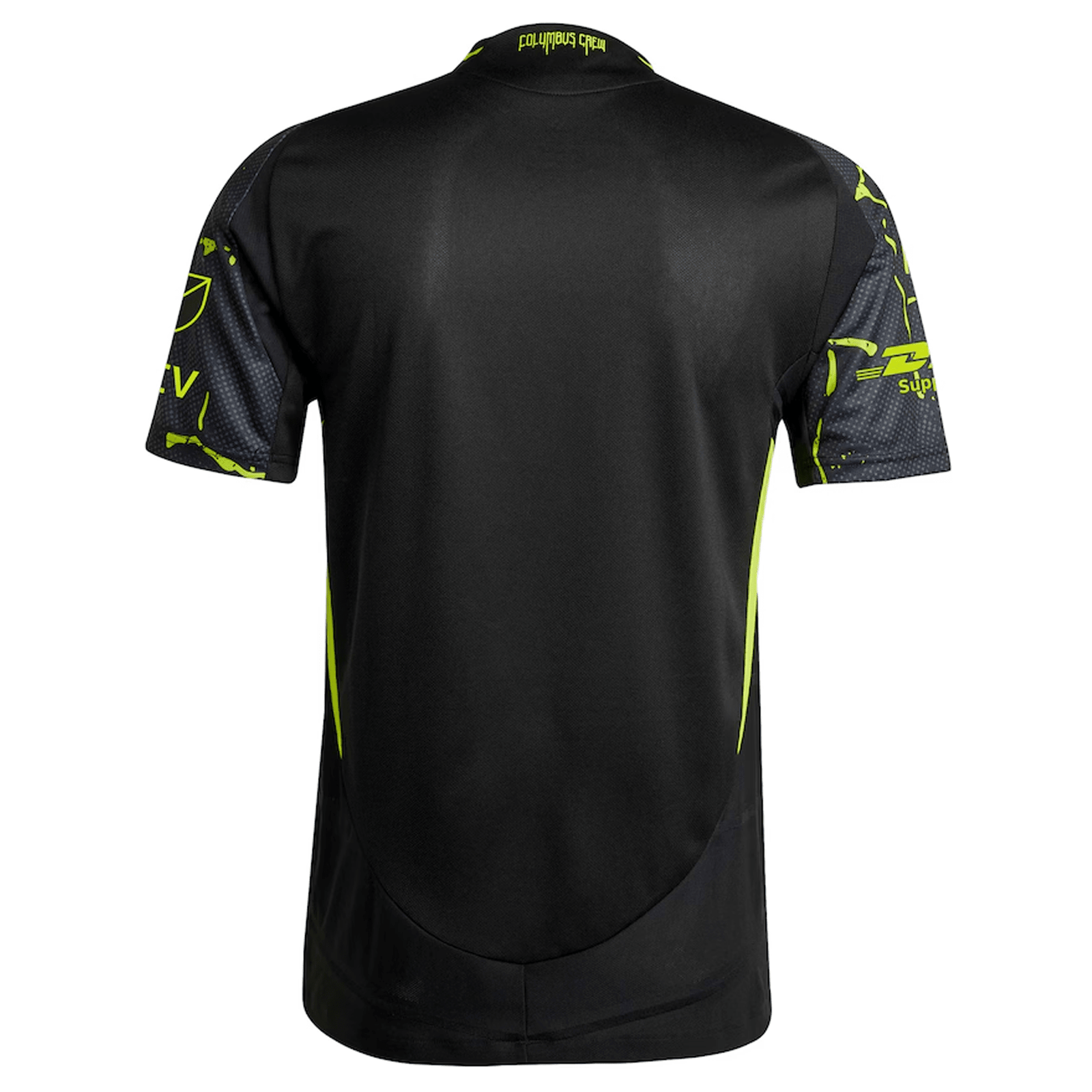adidas Columbus Crew Authentic Away Jersey w/ MLS Patches 25/26 (Black/Yellow) | SoccerWearhouse