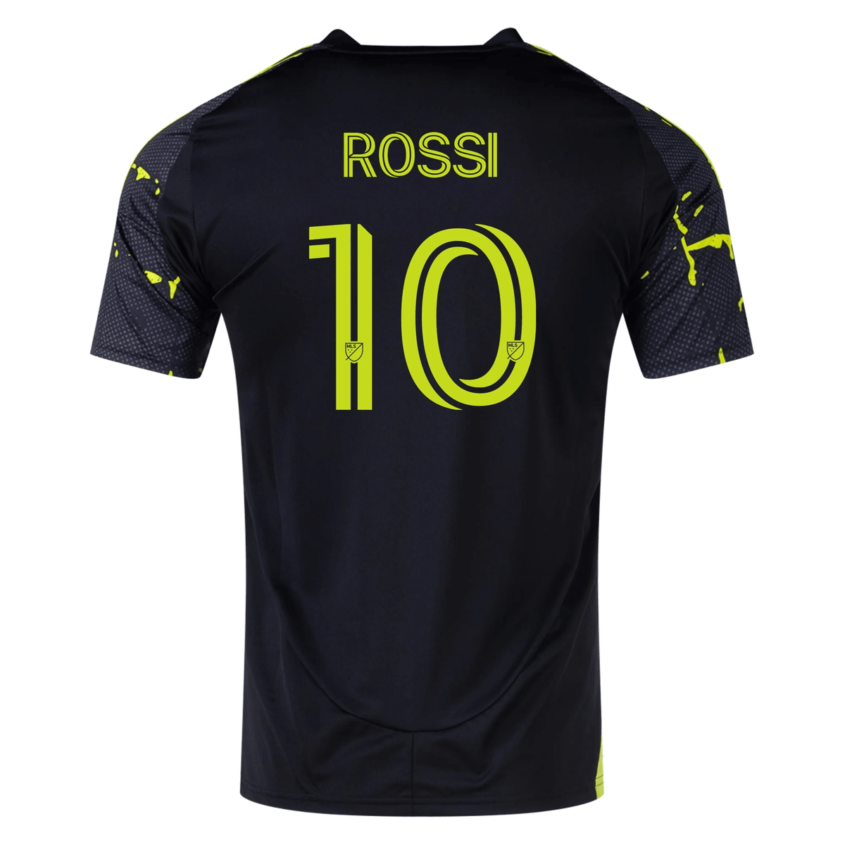 adidas Columbus Crew Diego Rossi Away Jersey 25/26 (Black/Yellow) | SoccerWearhouse