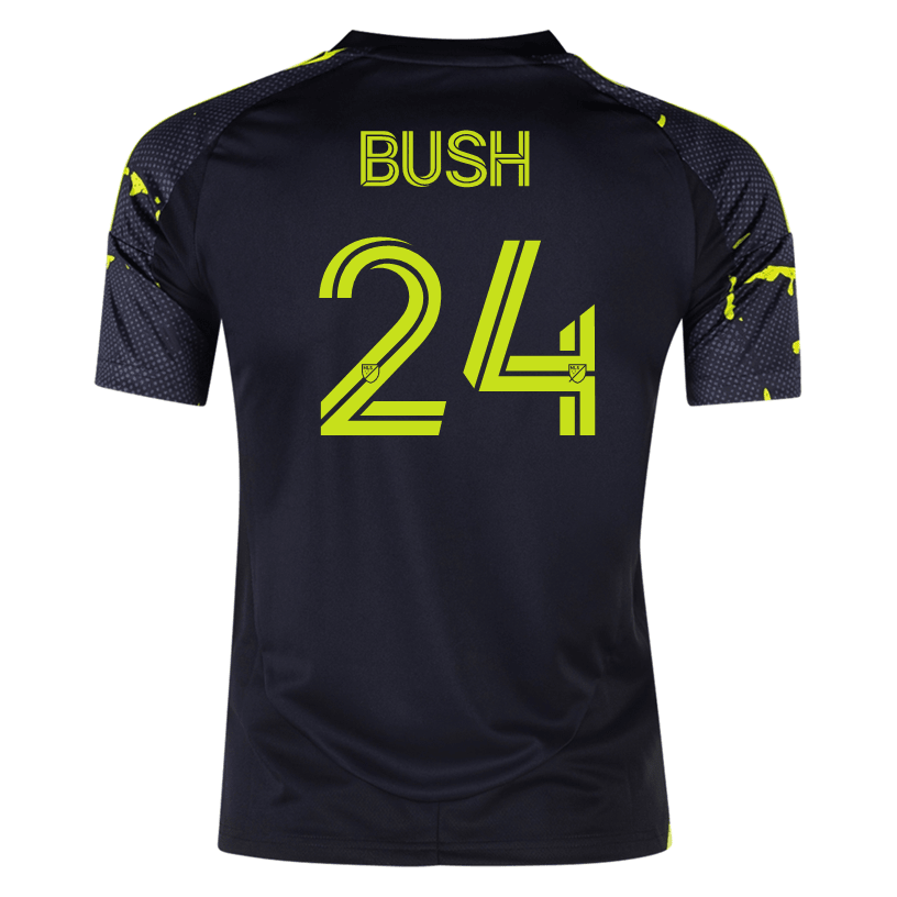 adidas Columbus Crew Evan Bush Away Jersey 25/26 (Black/Yellow) | SoccerWearhouse