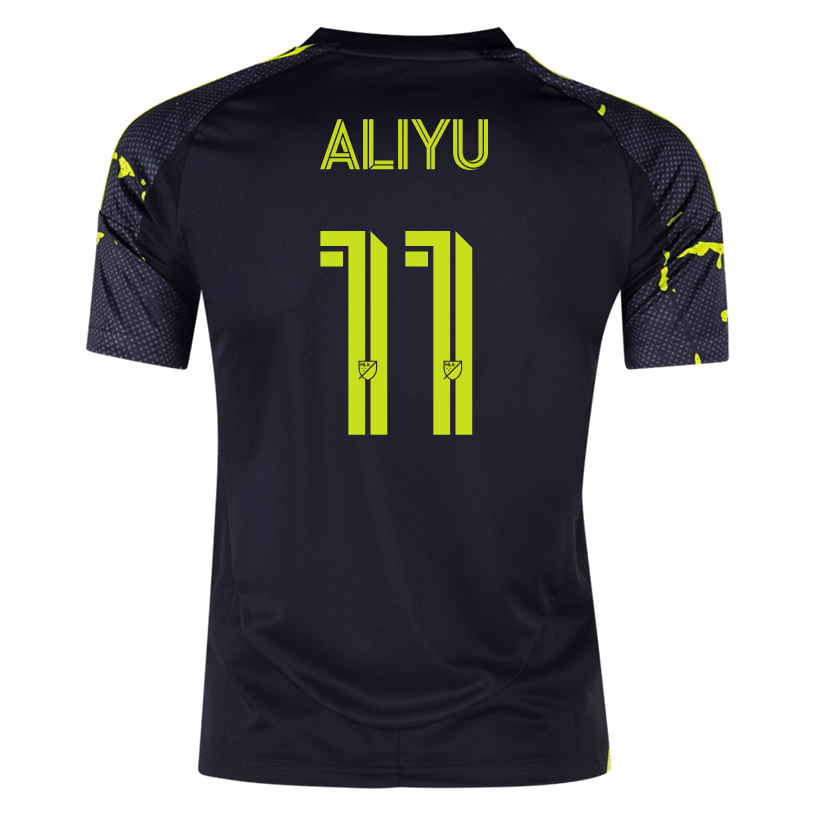 adidas Columbus Crew Ibrahim Aliyu Away Jersey 25/26 (Black/Yellow) | SoccerWearhouse