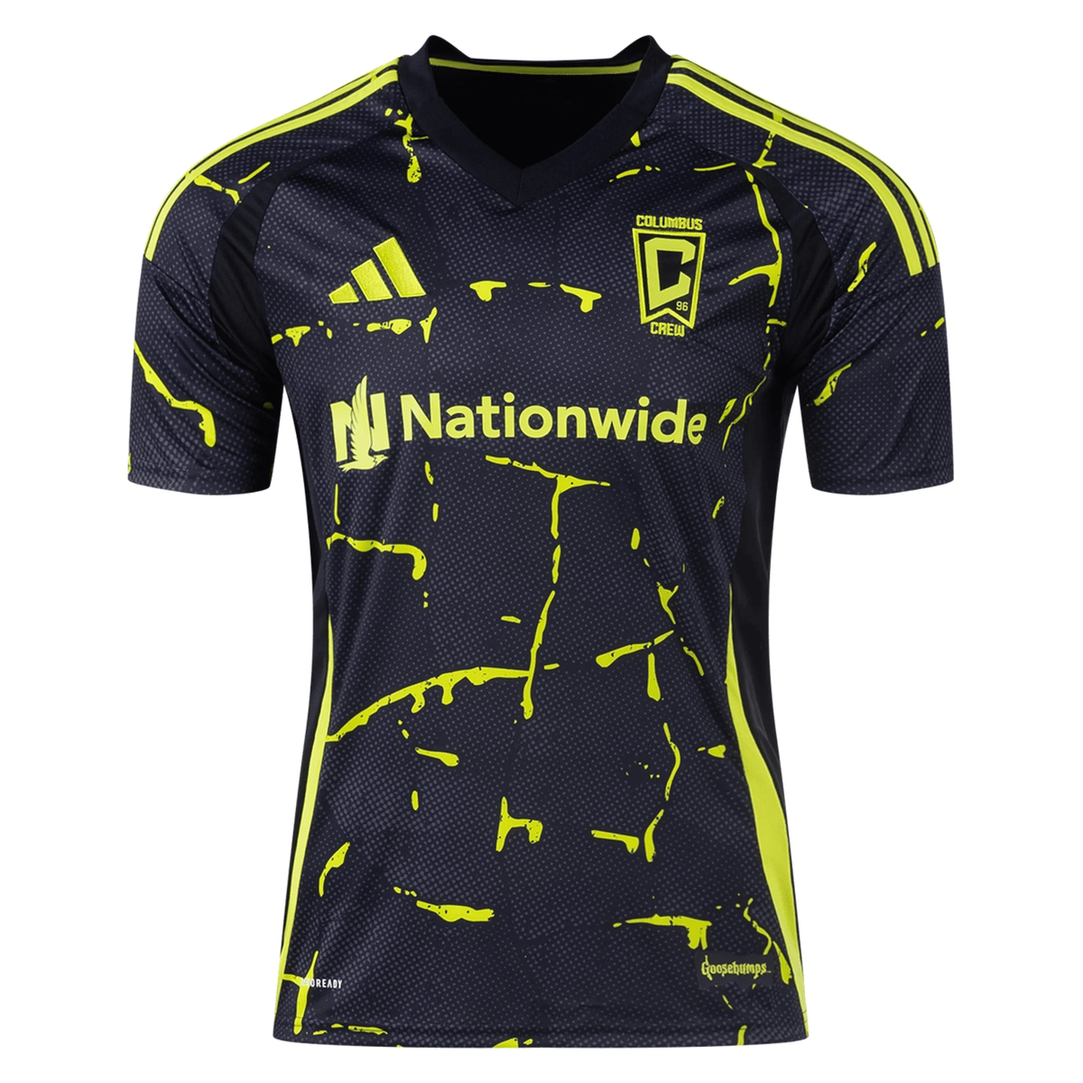 adidas Columbus Crew Jacen Russell - Rowe Away Jersey 25/26 (Black/Yellow) | SoccerWearhouse