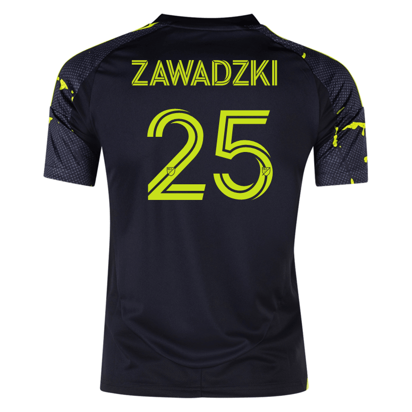 adidas Columbus Crew Sean Zawadzki Away Jersey 25/26 (Black/Yellow) | SoccerWearhouse