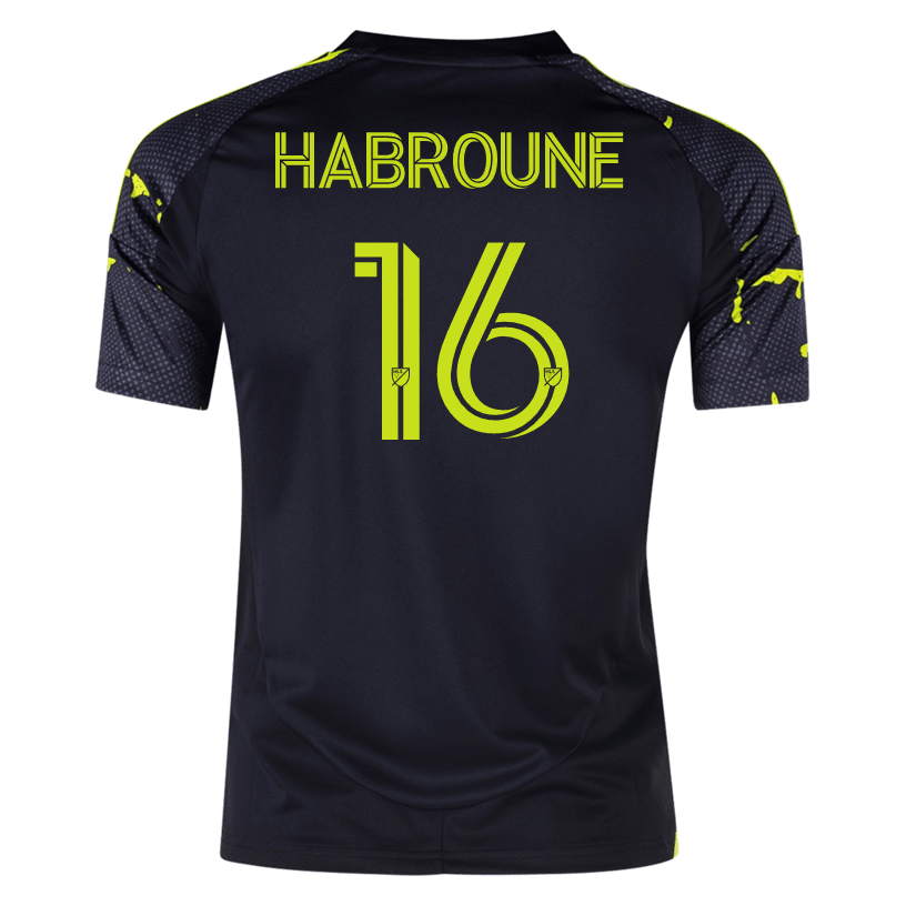 adidas Columbus Crew Taha Habroune Away Jersey 25/26 (Black/Yellow) | SoccerWearhouse