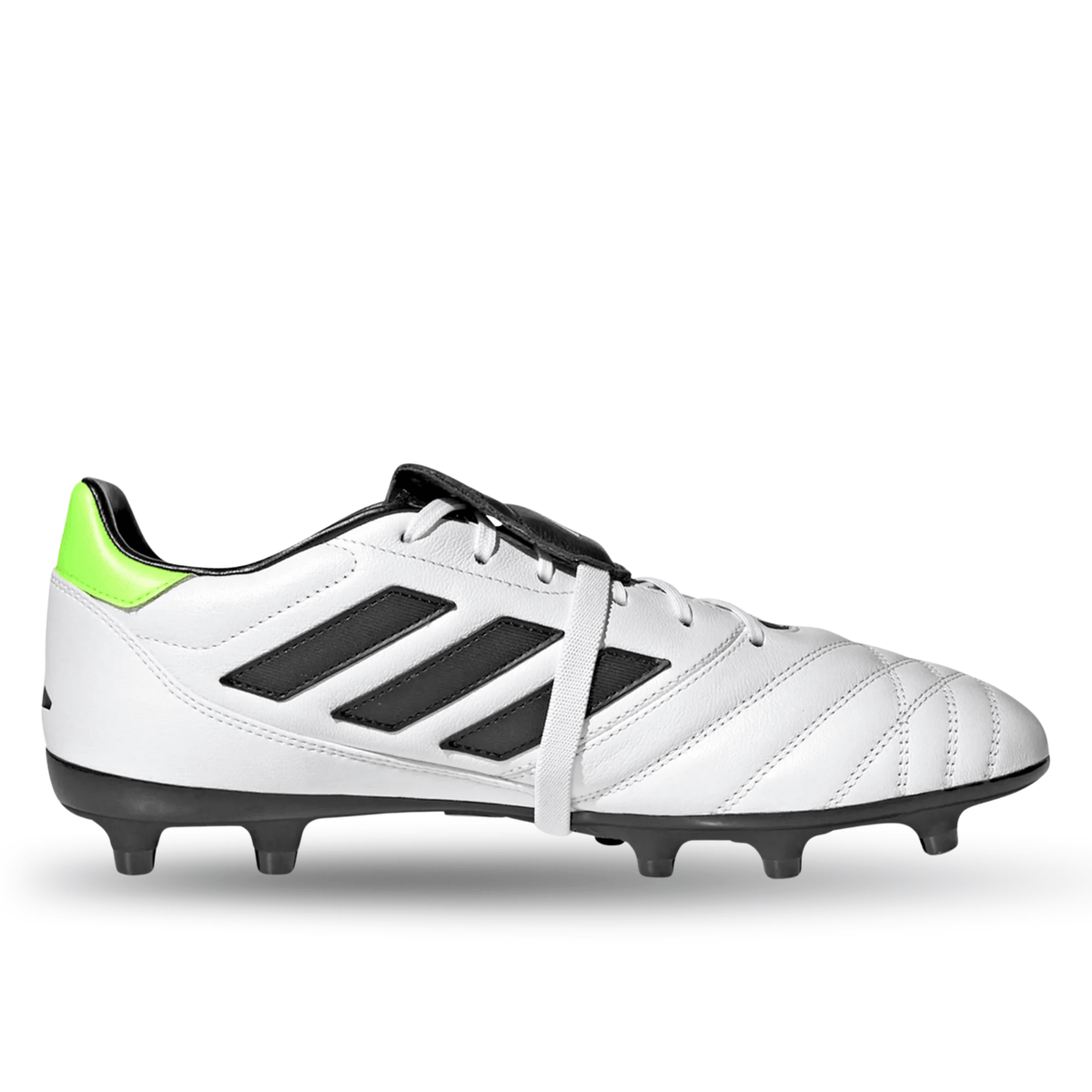 adidas Copa Gloro Firm Ground Soccer Cleats (White/Core Black/Lucid Lemon) | SoccerWearhouse