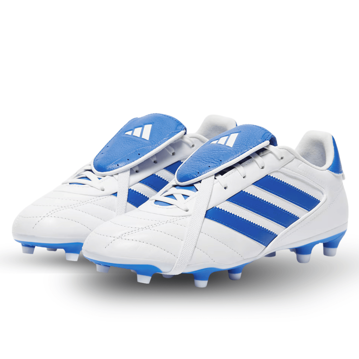 adidas Copa Gloro II FG Soccer Cleats (White/Royal Blue) | SoccerWearhouse