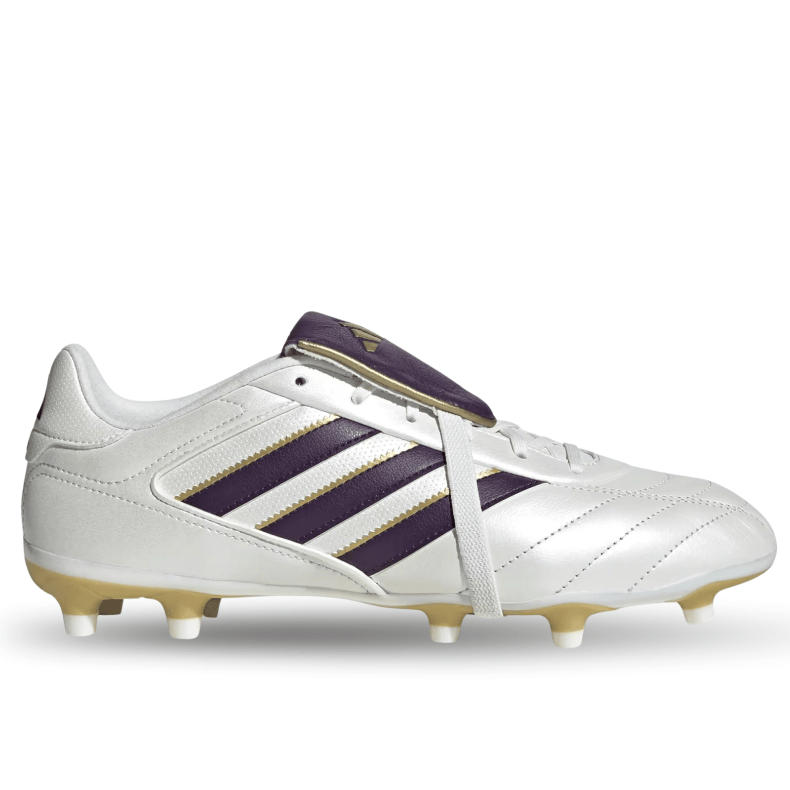 Adidas Copa Gloro II Firm Ground (White/Purple/Gold) | SoccerWearhouse