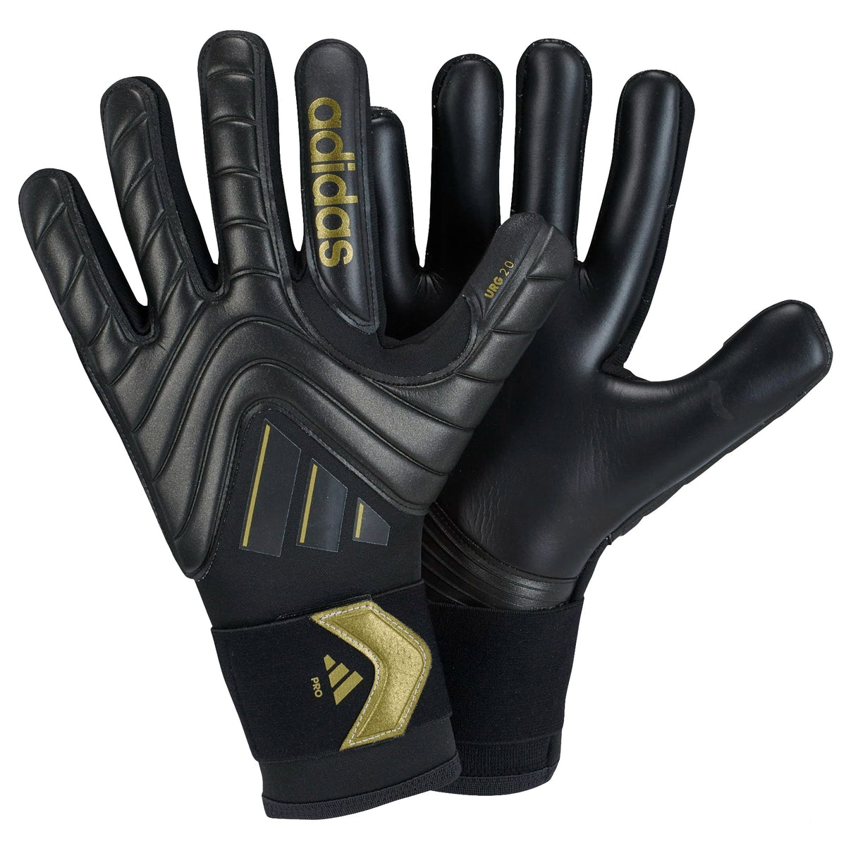 adidas Copa Goalkeeper Pro Glove (Black/Metallic Gold) | SoccerWearhouse
