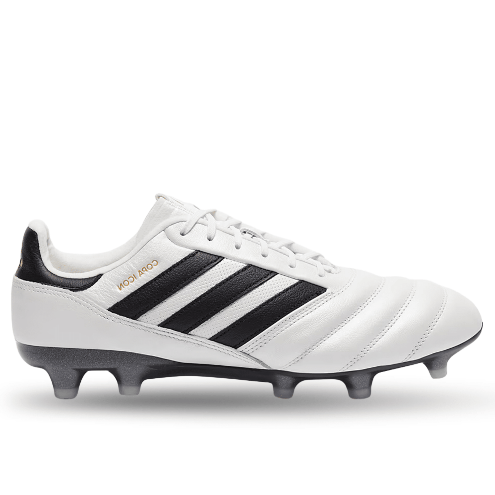 adidas Copa Icon FG Soccer Cleats (White/Black/Metallic Gold) | SoccerWearhouse