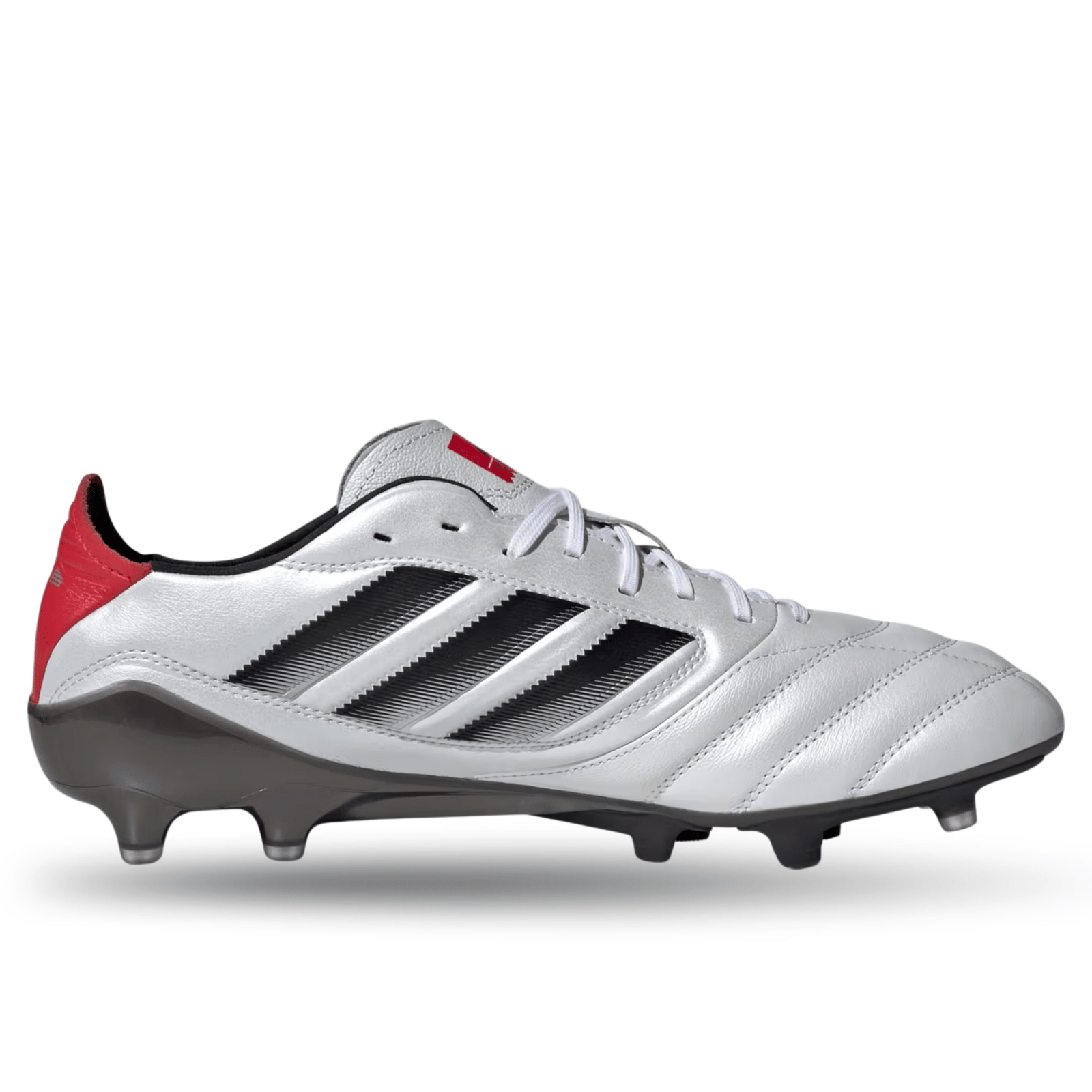 adidas Copa Icon II FG/AG Soccer Cleats (White/Black/Pure Ruby) | SoccerWearhouse