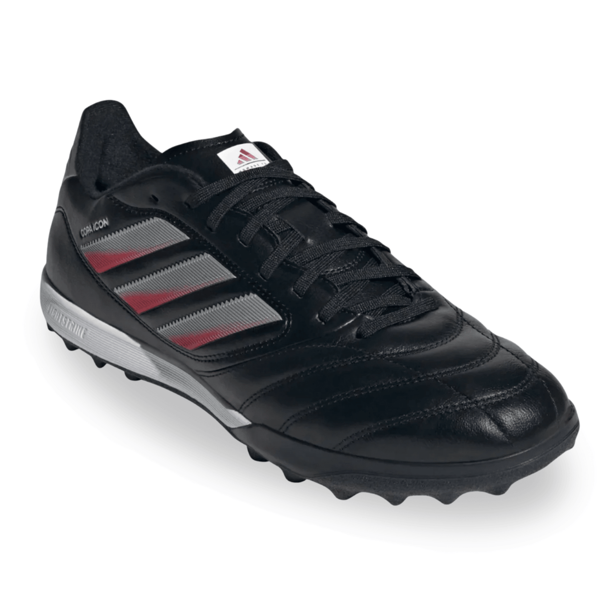 adidas Copa Icon II Pro Turf Soccer Shoes (Black/Red/Silver Metallic) | SoccerWearhouse