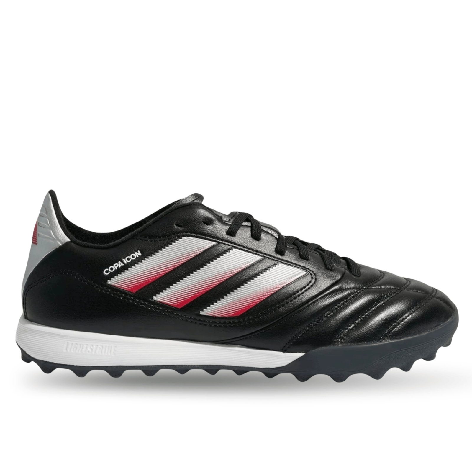 adidas Copa Icon II Pro Turf Soccer Shoes (Black/Red/Silver Metallic) | SoccerWearhouse