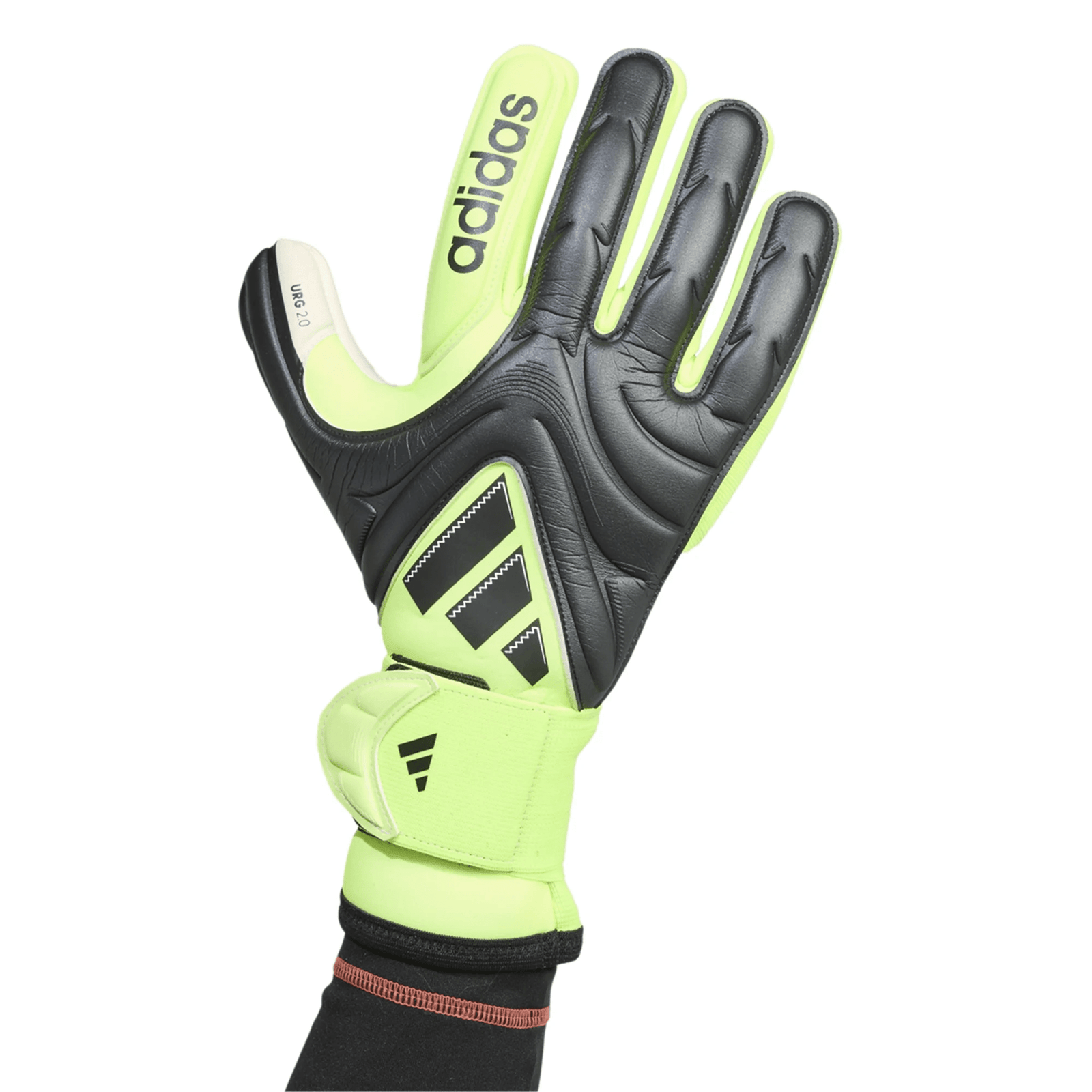 adidas Copa Pro Goalkeeper Gloves (Black/Lucid Lemon) | SoccerWearhouse
