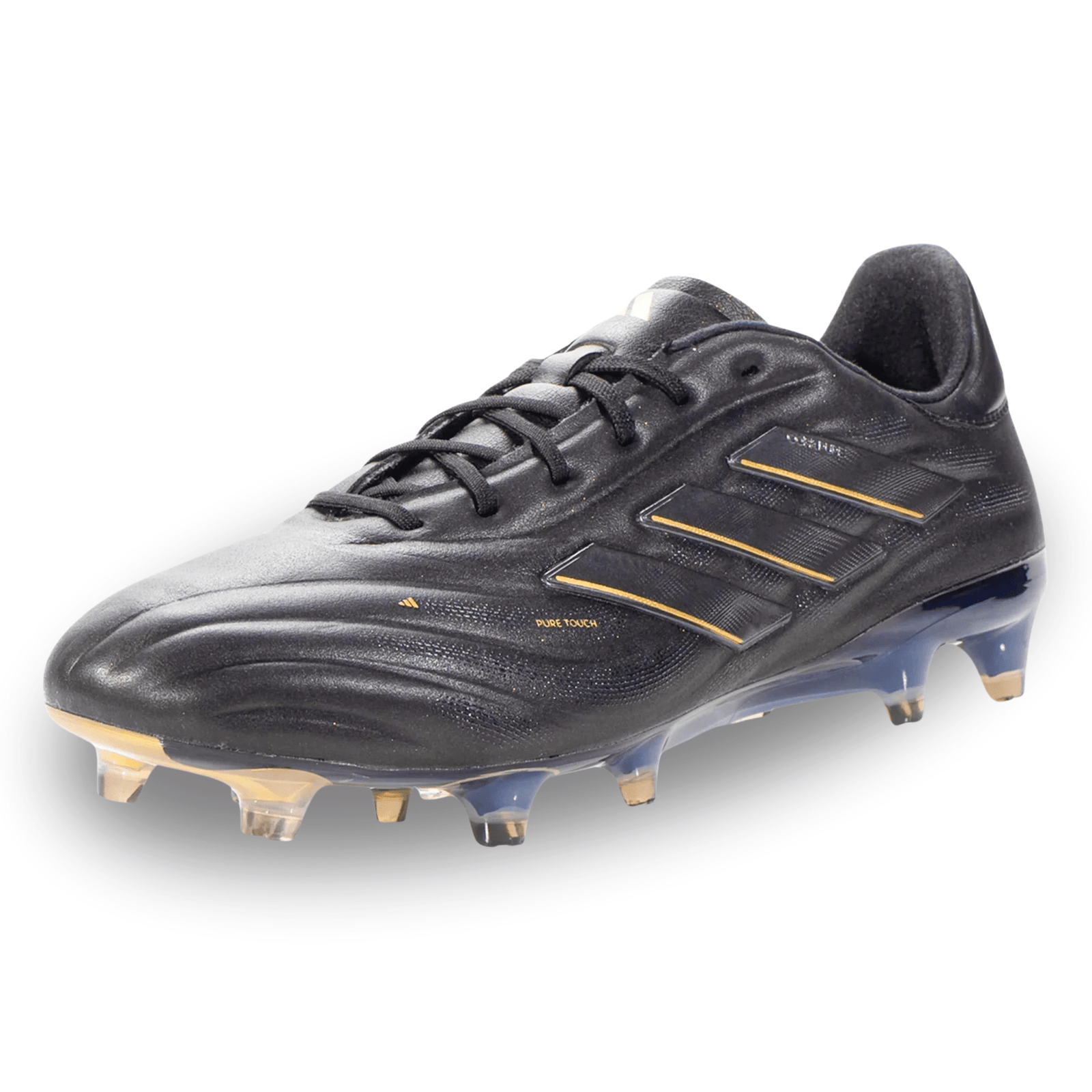 adidas Copa Pure 2 Elite FG FG Soccer Cleat (Core Black/Carbon/Gold Metallic) | SoccerWearhouse