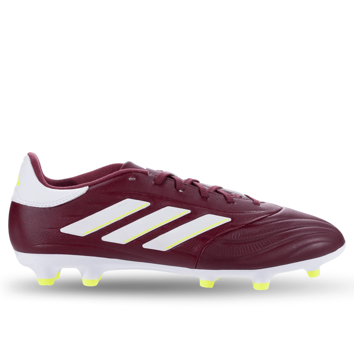 adidas Copa Pure 2 League FG Soccer Cleats (Shadow Red/White/Solar Yellow) | SoccerWearhouse