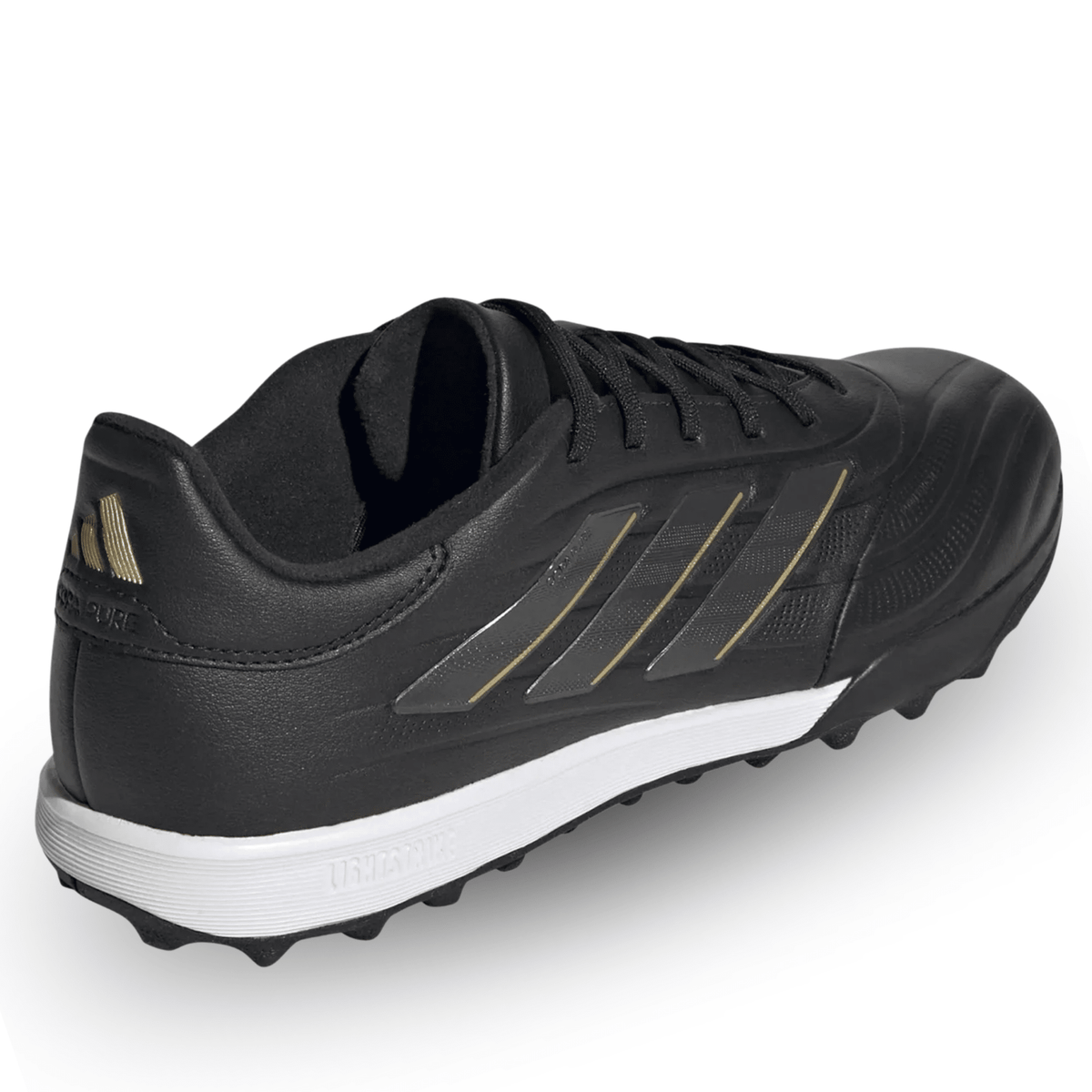 adidas Copa Pure 2 League Turf TF (Black/Carbon/Gold Metallic) | SoccerWearhouse