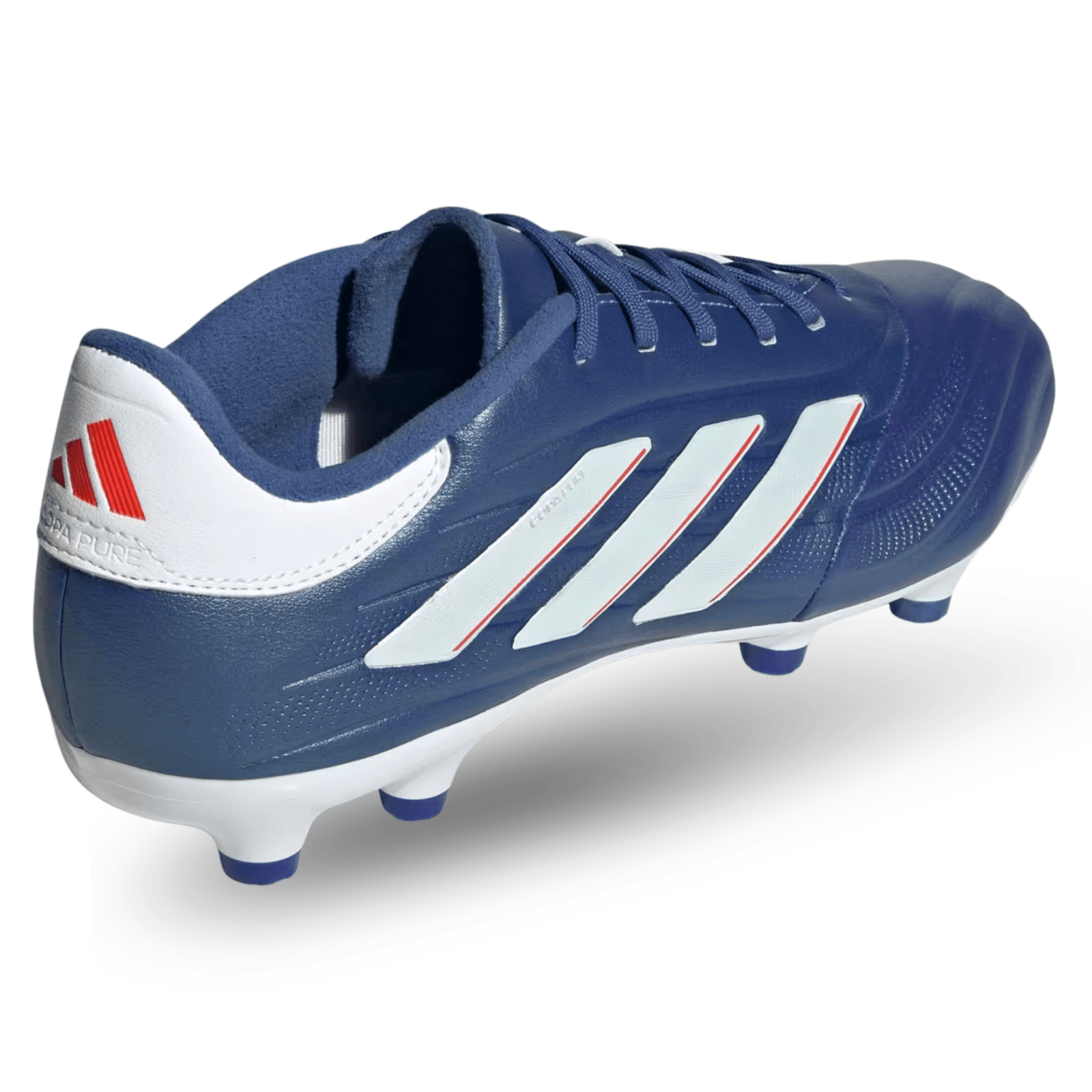 adidas Copa Pure II.3 Firm Ground Soccer Cleats (Lucid Blue/Cloud White) | SoccerWearhouse