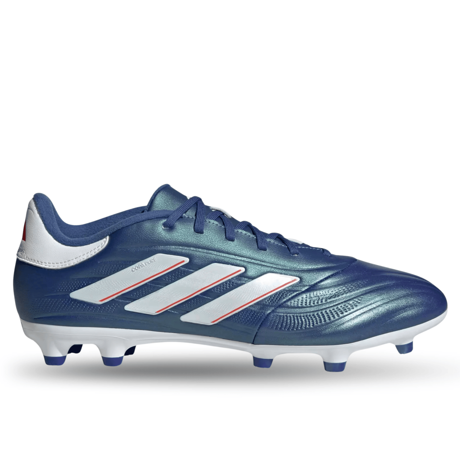 adidas Copa Pure II.3 Firm Ground Soccer Cleats (Lucid Blue/Cloud White) | SoccerWearhouse