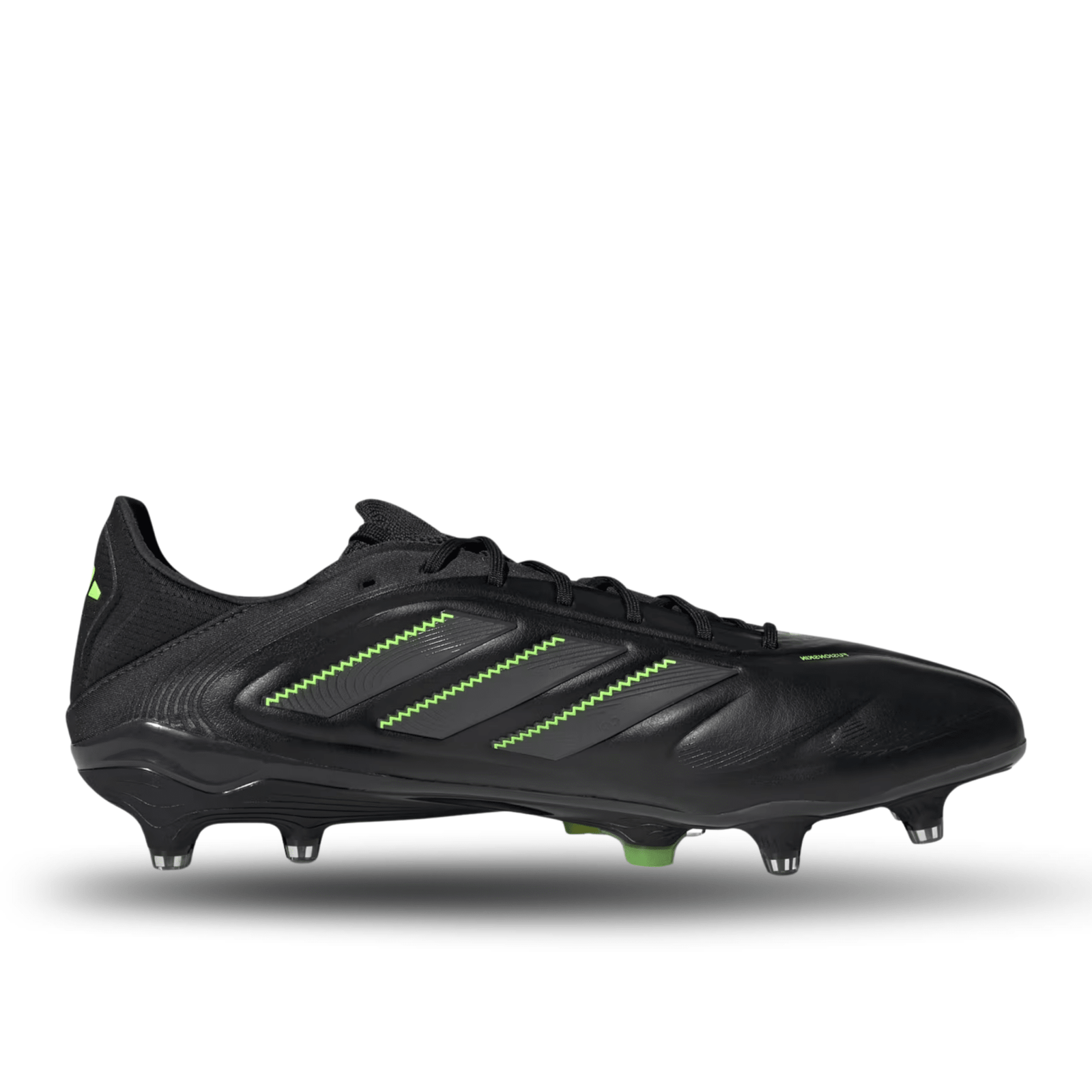 adidas Copa Pure III Elite Firm Ground Soccer Cleats (Black/Lucid Lemon) | SoccerWearhouse