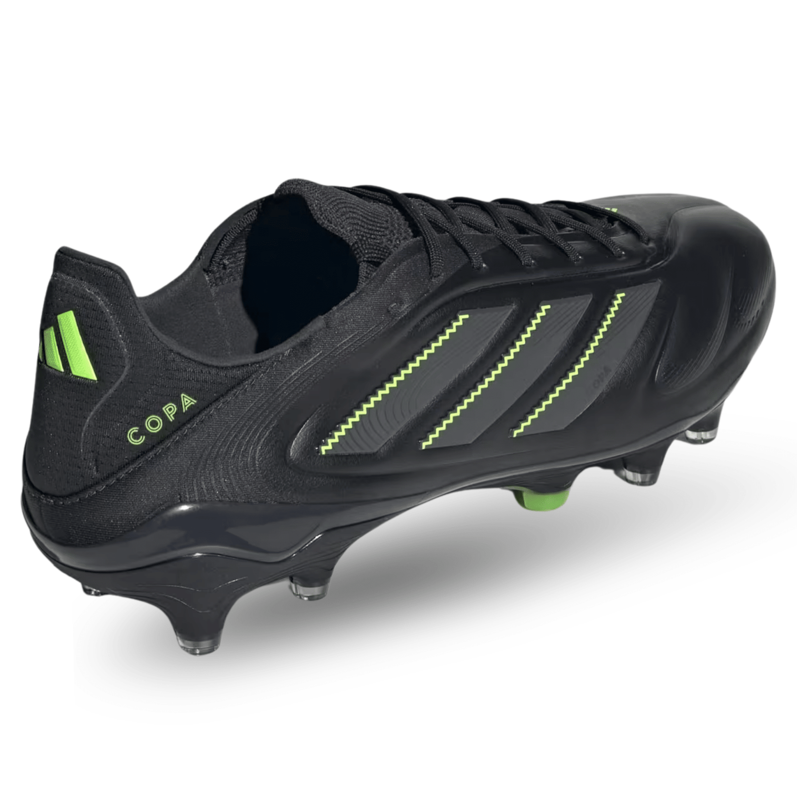 adidas Copa Pure III Elite Firm Ground Soccer Cleats (Black/Lucid Lemon) | SoccerWearhouse