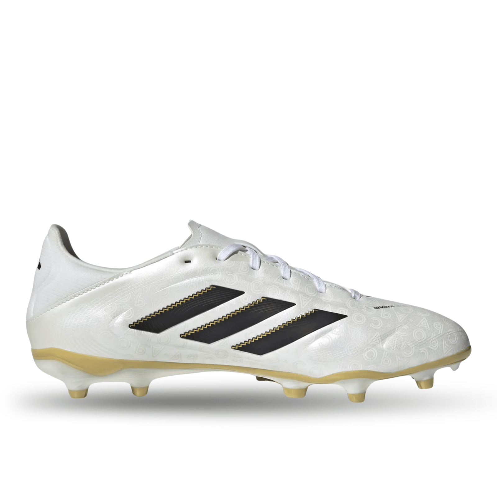 adidas Copa Pure III League Firm Ground Multi Ground Soccer Cleats (Zero Metallic/Black/Gold Metallic) | SoccerWearhouse