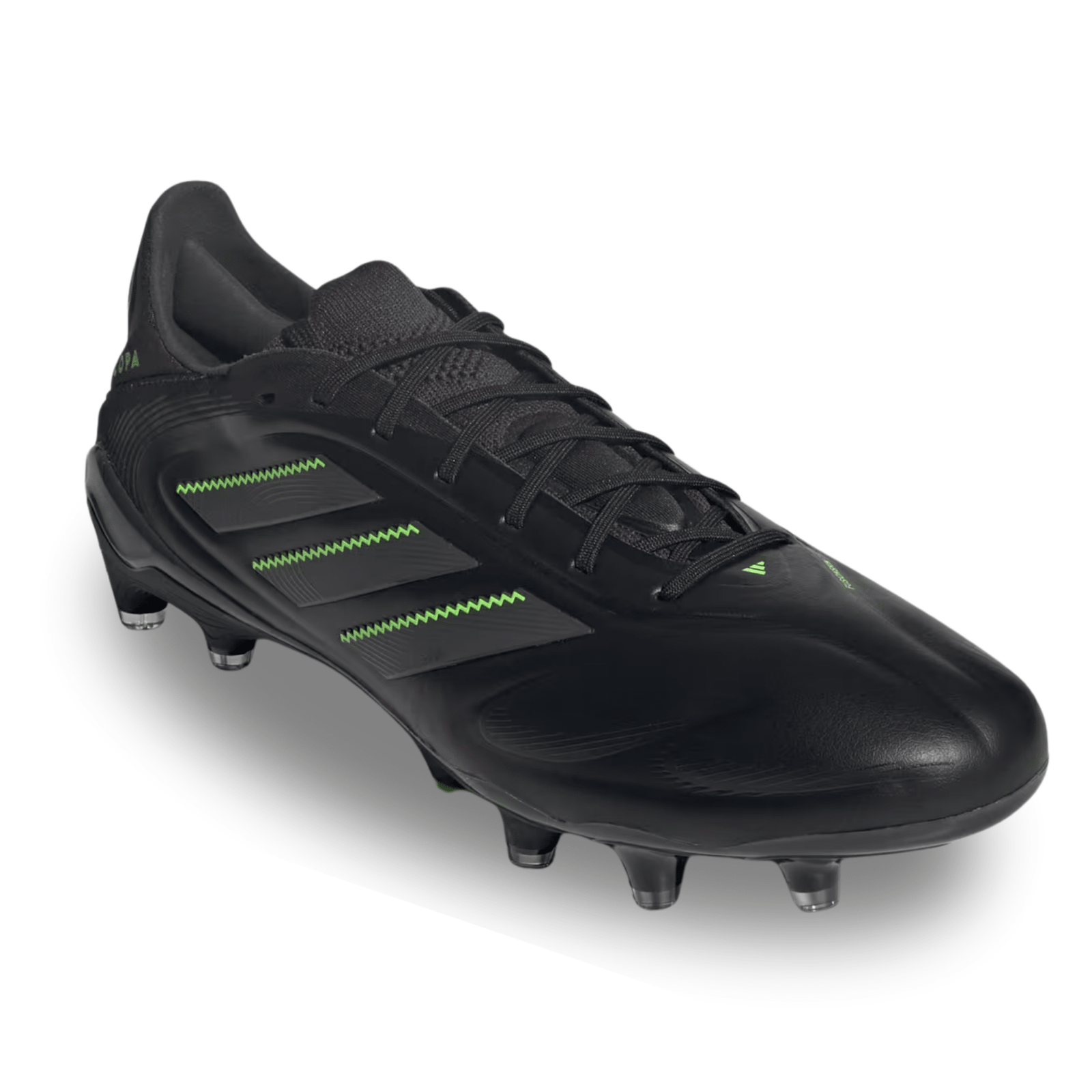 adidas Copa Pure III League Firm Ground/Multiple Ground Soccer Cleats (Black/Lucid Lemon) | SoccerWearhouse