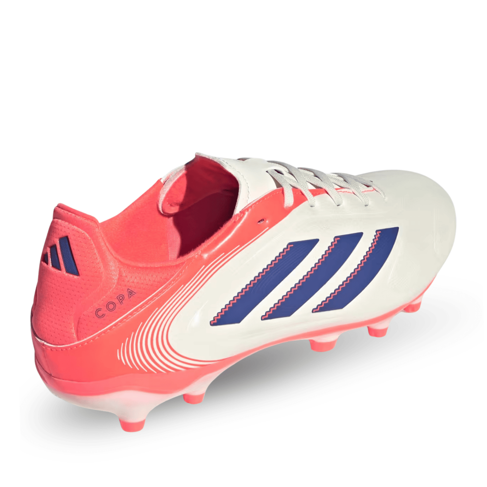adidas Copa Pure III League Firm/Multi Ground Soccer Cleats (Off White/Blue/Orange) | SoccerWearhouse