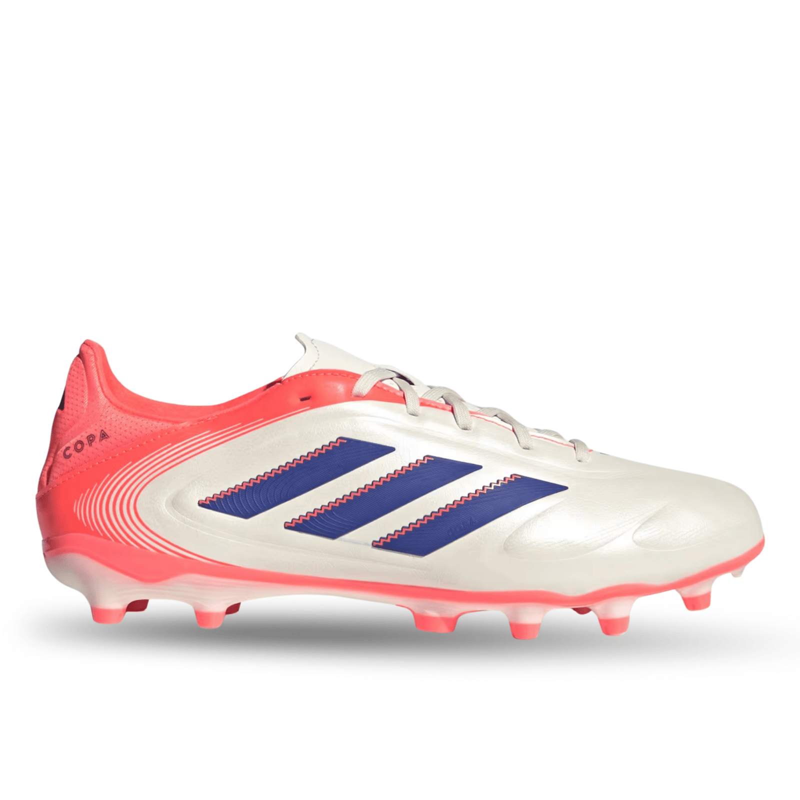 adidas Copa Pure III League Firm/Multi Ground Soccer Cleats (Off White/Blue/Orange) | SoccerWearhouse