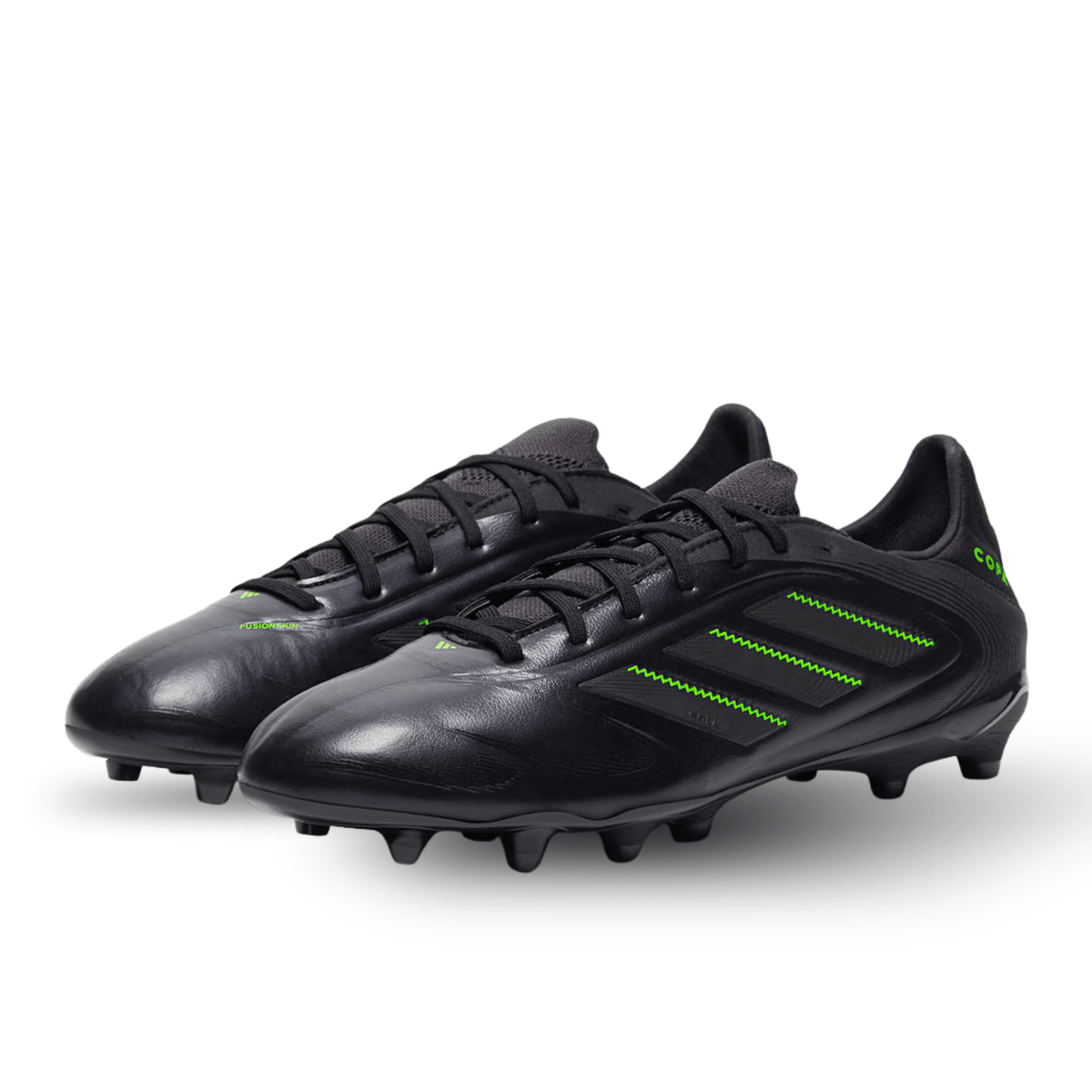 adidas Copa Pure III Pro Firm Ground Soccer Cleats (Black/Lucid Lemon) | SoccerWearhouse
