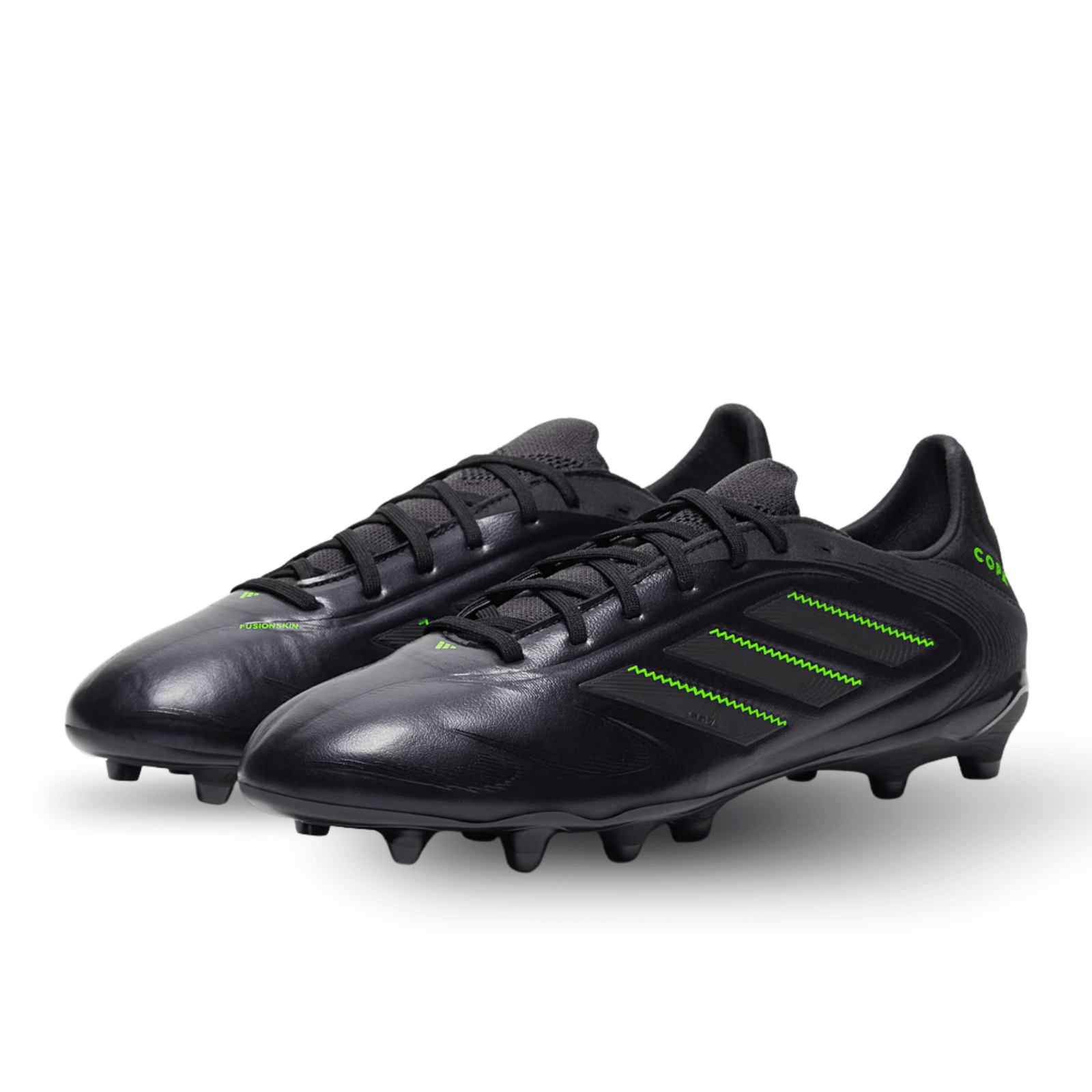 adidas Copa Pure III Pro Firm Ground Soccer Cleats (Black/Lucid Lemon) | SoccerWearhouse