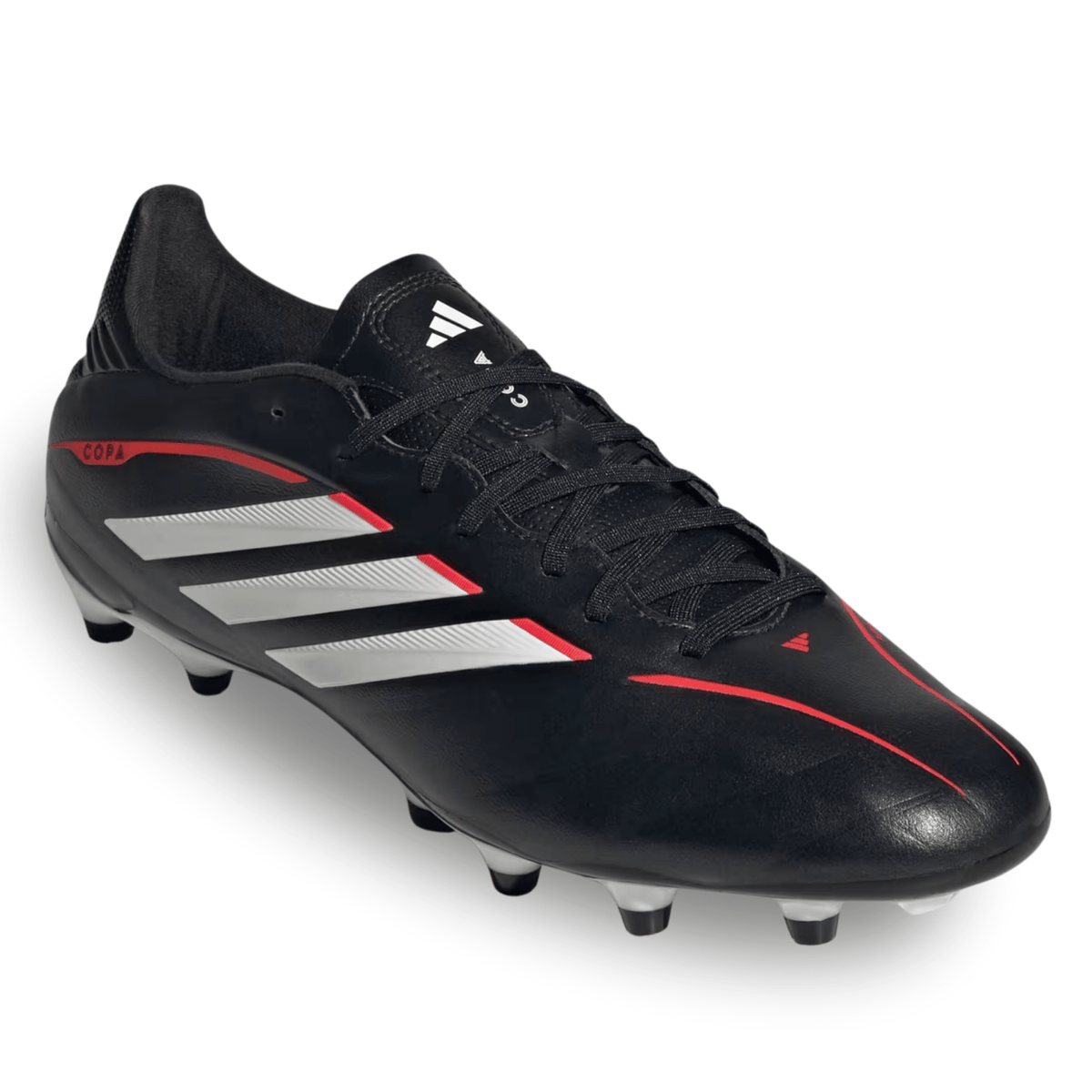 adidas Copa Pure IV League FG Soccer Cleats (Black/White/Lucid Red) | SoccerWearhouse