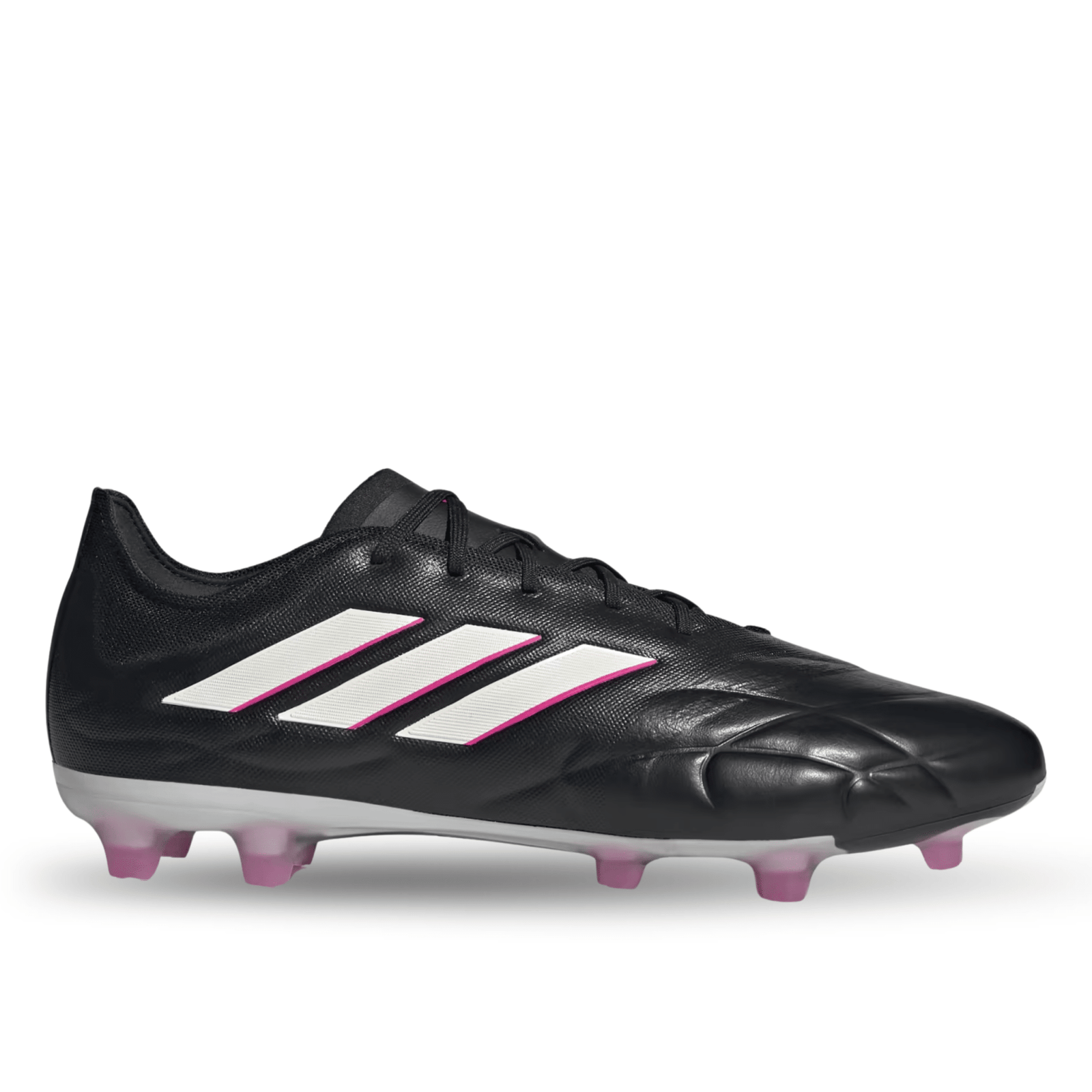 adidas Copa Pure.2 Firm Ground Soccer Cleats (Black/Shock Pink) | SoccerWearhouse