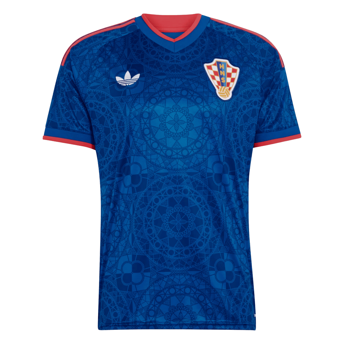 adidas Croatia 26/27 Away Soccer Jersey (Blue/Red) | SoccerWearhouse