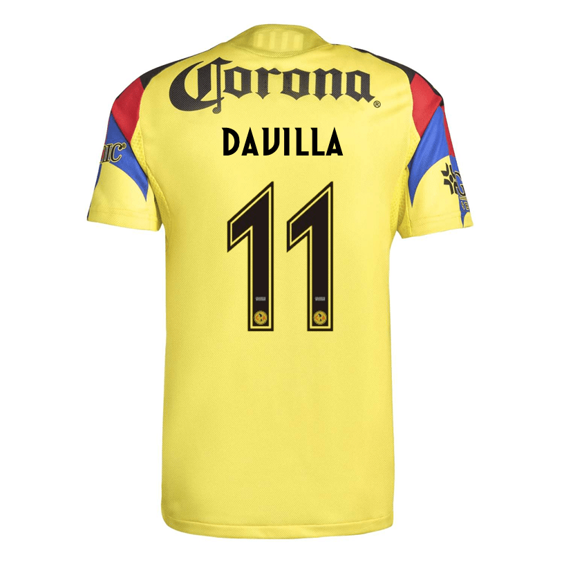 adidas Davila Men's Club America 25/26 Authentic Home Jersey (Yellow) | SoccerWearhouse