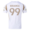 adidas Denis Bouanga LAFC Authentic Away Jersey w/ MLS + Apple + Ford Logo 25/26 (White/Gold)