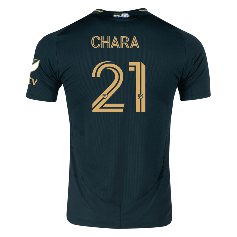 adidas Diego Chara Portland Timbers Authentic Home Jersey w/ MLS &amp; Apple Patch 25/26 (Green/Gold) | SoccerWearhouse