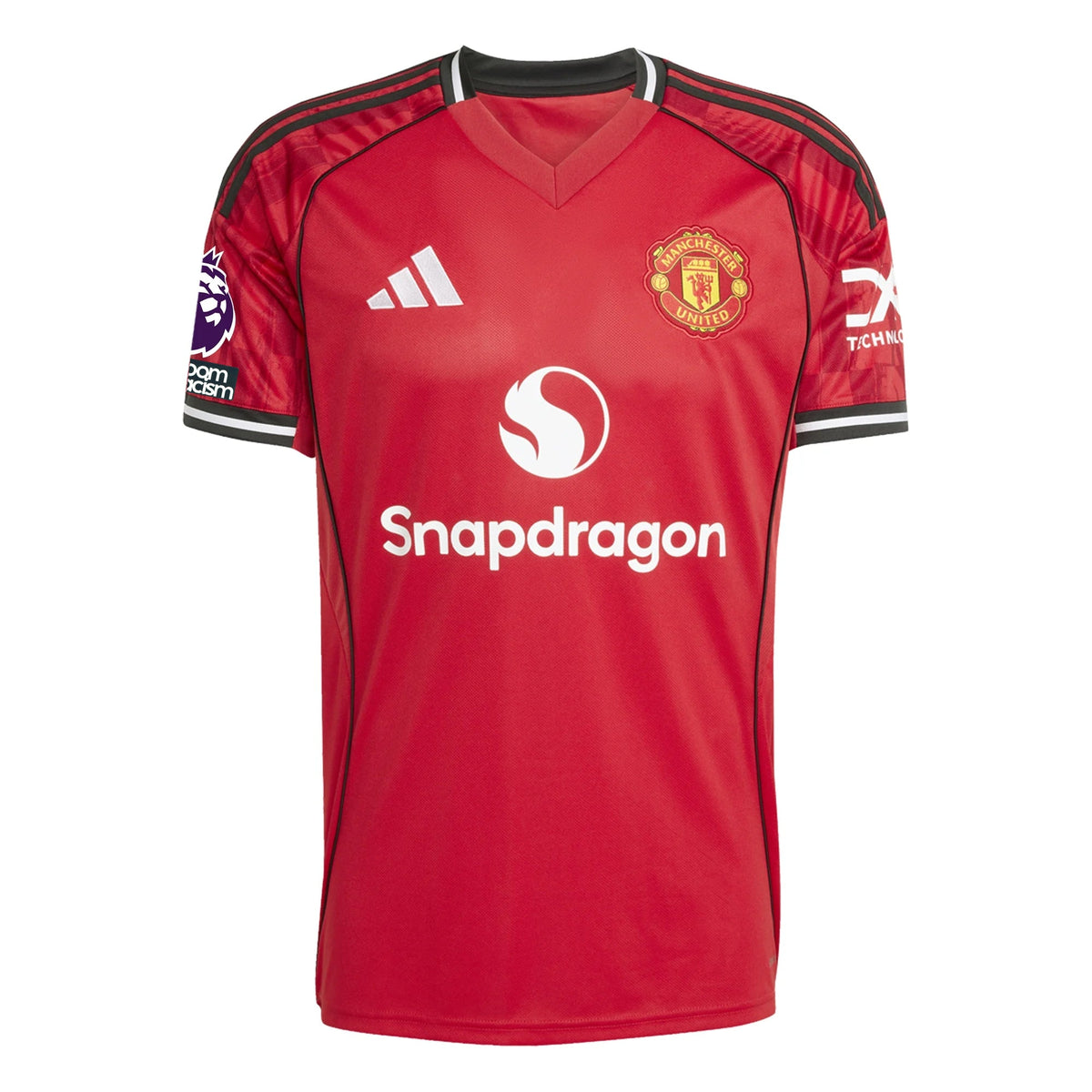 adidas Dorgu Men's Manchester United Home Jersey 25/26 w/ EPL + NRFR Patches (Red) | SoccerWearhouse