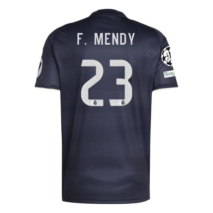 adidas F. Mendy Real Madrid 25/26 Away Jersey w/ Champions League Patches (Legend Ink) | SoccerWearhouse
