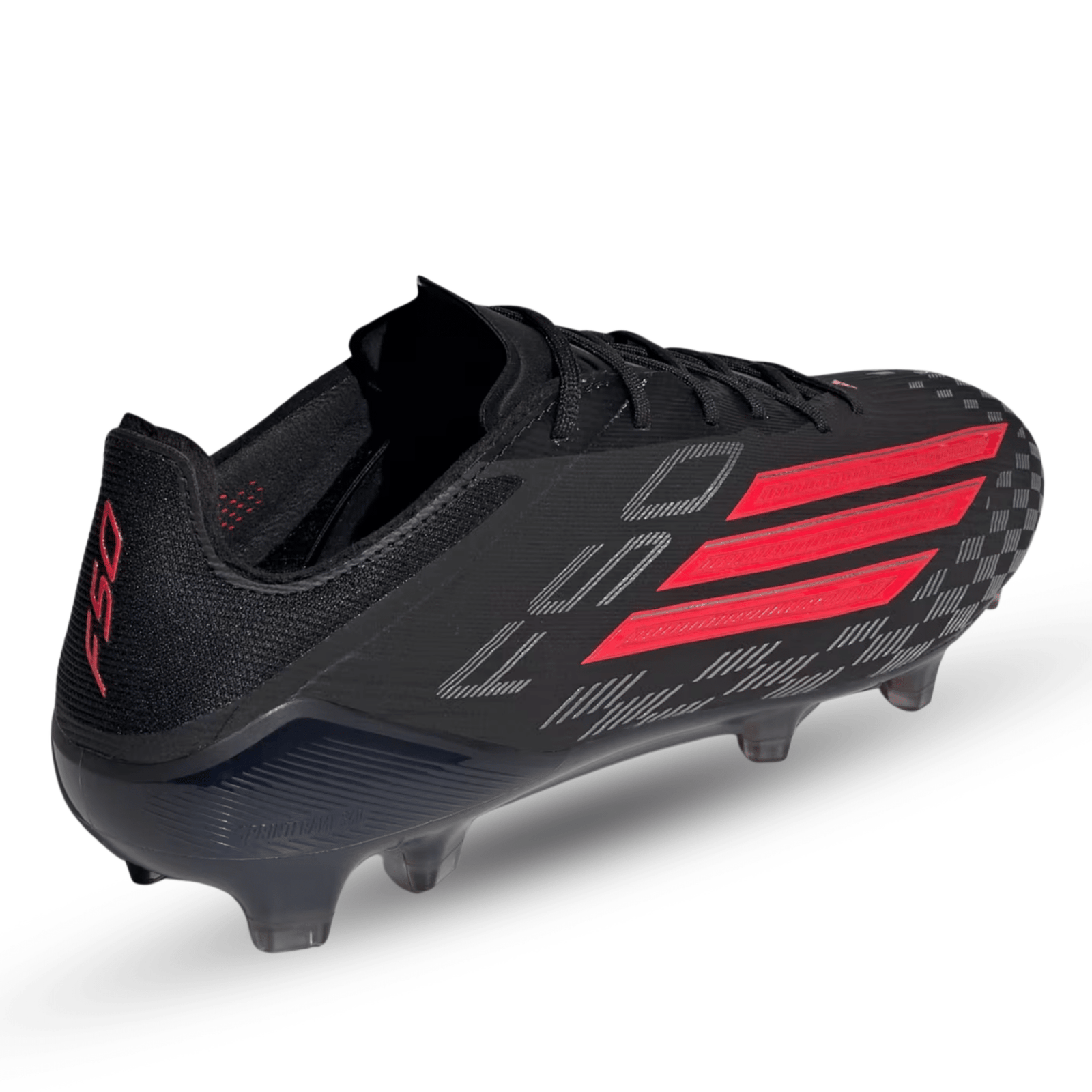 adidas F50 Elite Firm Ground Soccer Cleats (Black/Lucid Red) | SoccerWearhouse