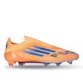 adidas F50 Elite Lace Less Firm Ground Soccer Cleats (Orange/Lucid Blue/White)