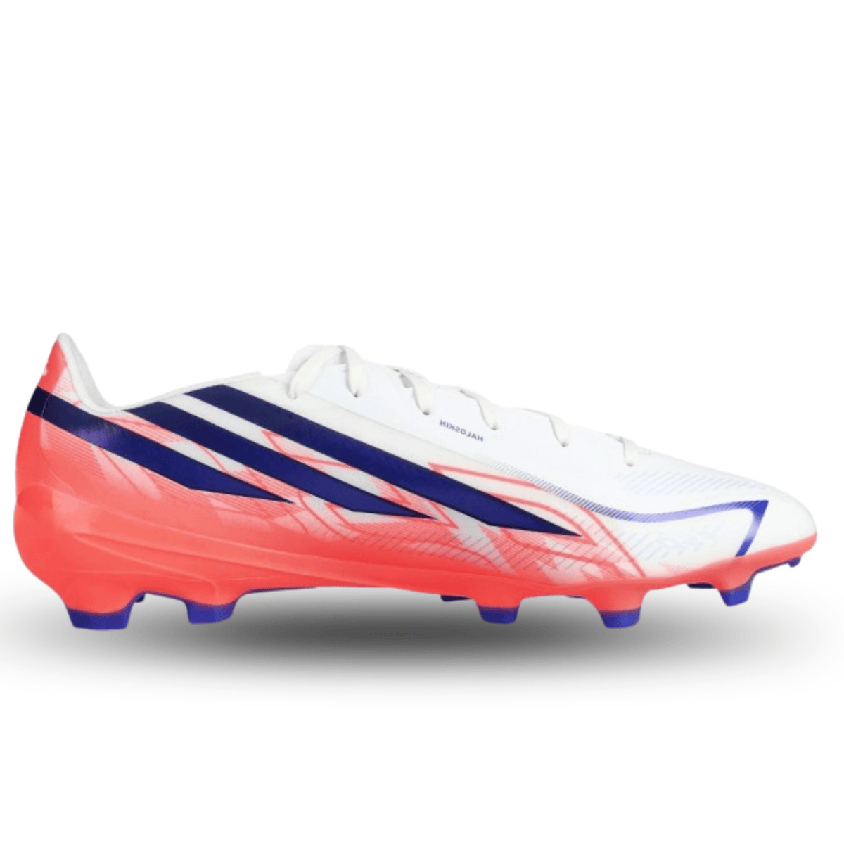 adidas F50 Hyperfast League FG Soccer Cleats (White/Purple/Pink) | SoccerWearhouse