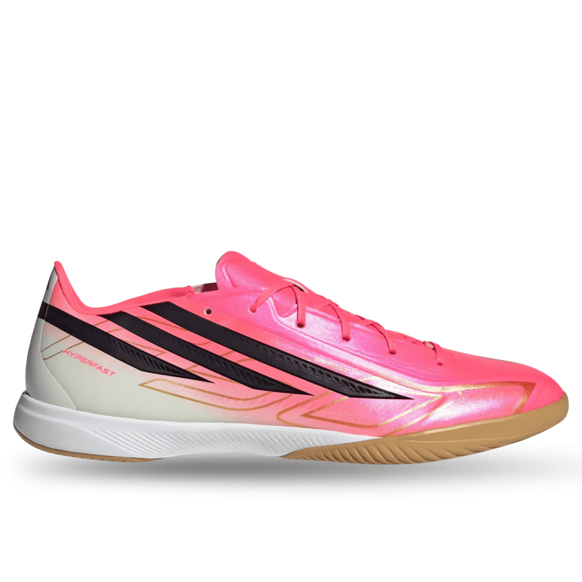 adidas F50 Hyperfast League Indoor Soccer Shoes (Pink/White) | SoccerWearhouse
