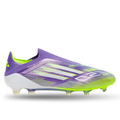 adidas F50 Laceless Elite FG Soccer Cleats (Purple Rush/Lucid Lemon)