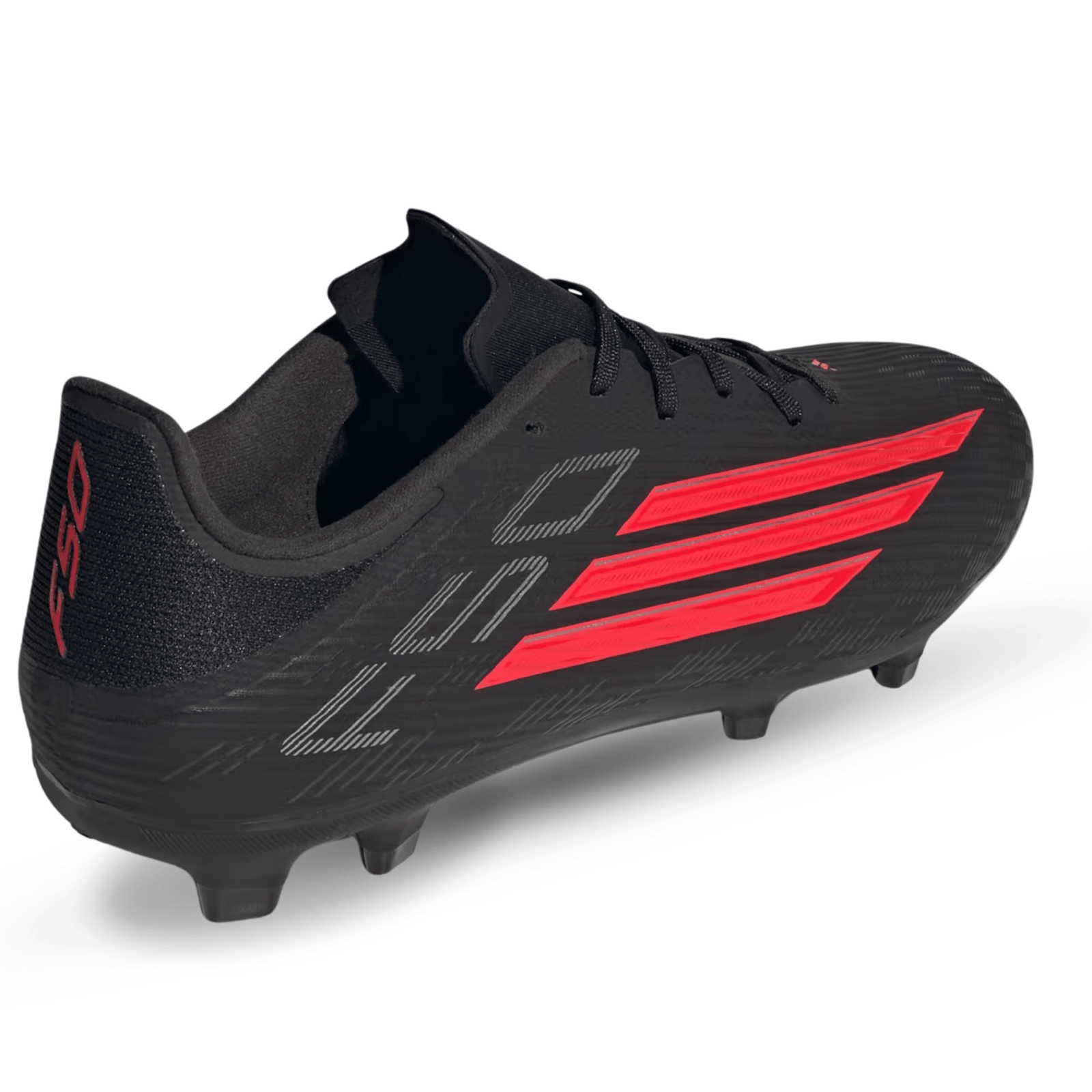 adidas F50 League FG/MG Soccer Cleats (Black/Lucid Red) | SoccerWearhouse