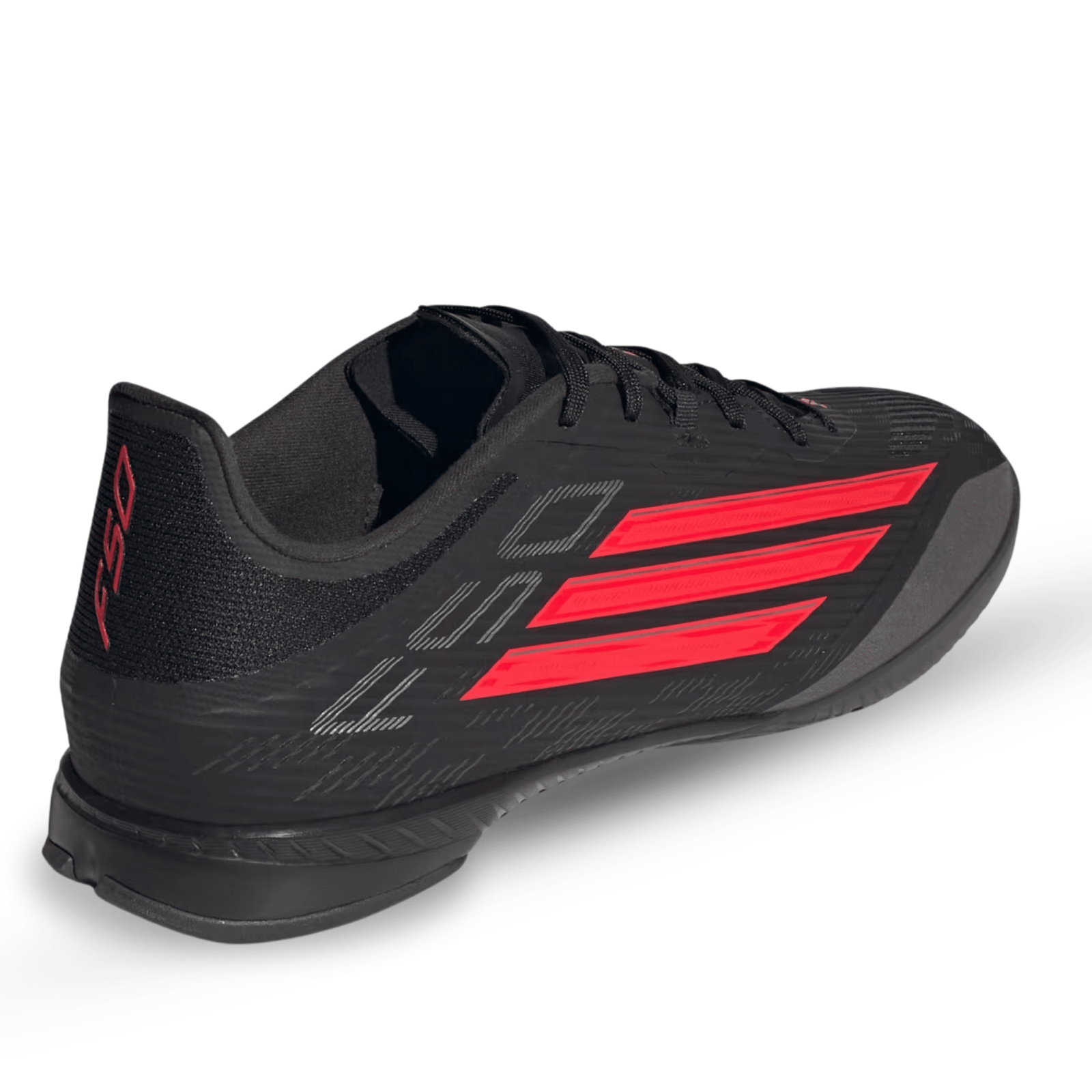 adidas F50 League Indoor Soccer Shoes (Black/Lucid Red) | SoccerWearhouse