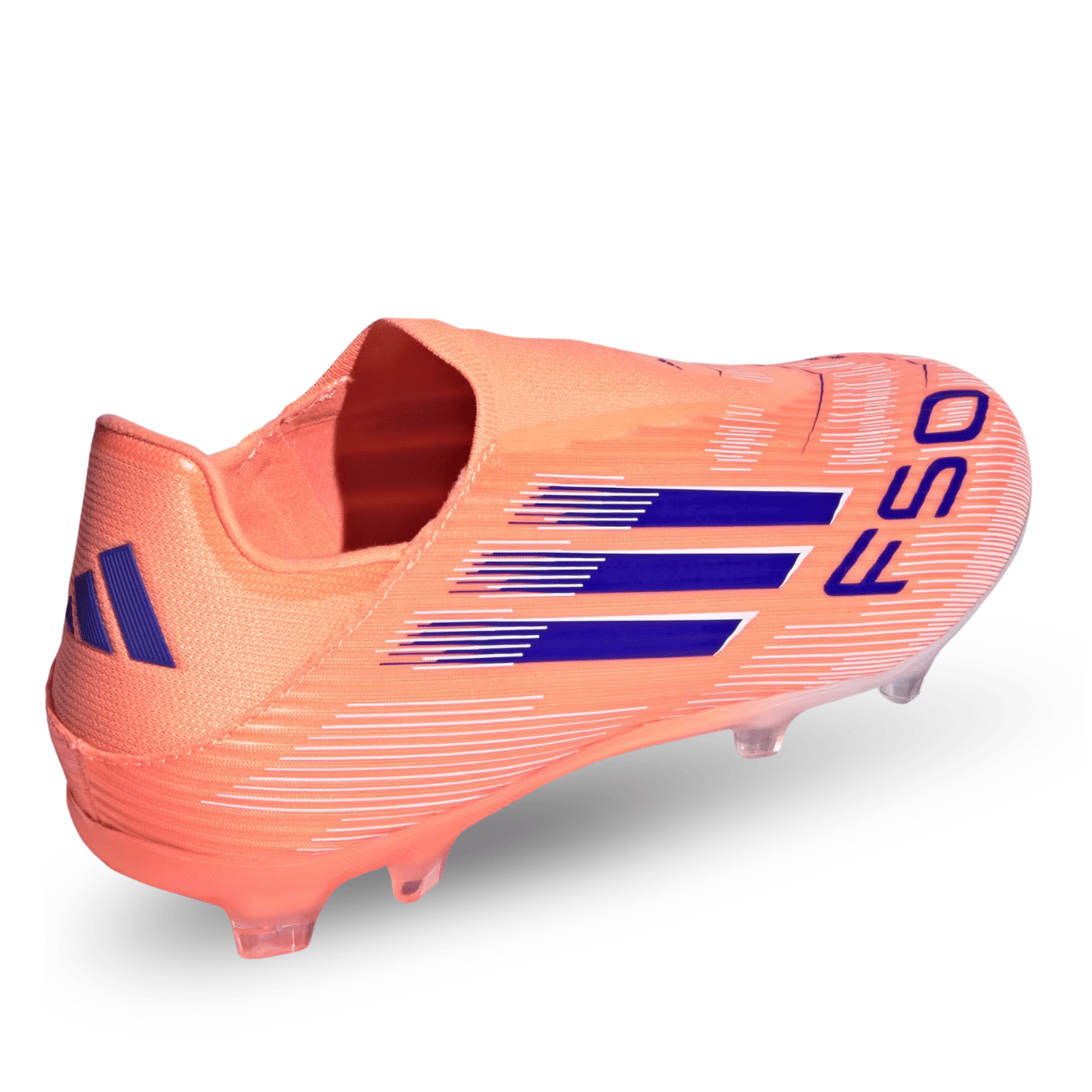 adidas F50 League Laceless FG/MG Soccer Cleats (Orange/Lucid Blue/White) | SoccerWearhouse