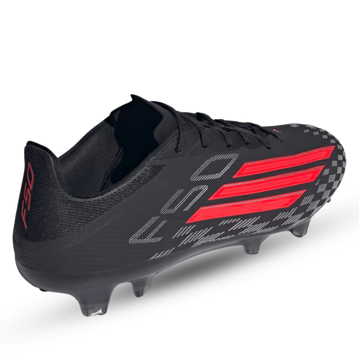 adidas F50 Pro FG Soccer Cleats (Black/Lucid Red) | SoccerWearhouse